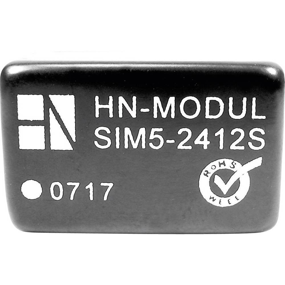 HN Power SIM5-2412S DC/DC měnič napětí do DPS 24 V/DC 12 V/DC 250 mA 3 W Počet výstupů: 1 x Obsah 1 ks