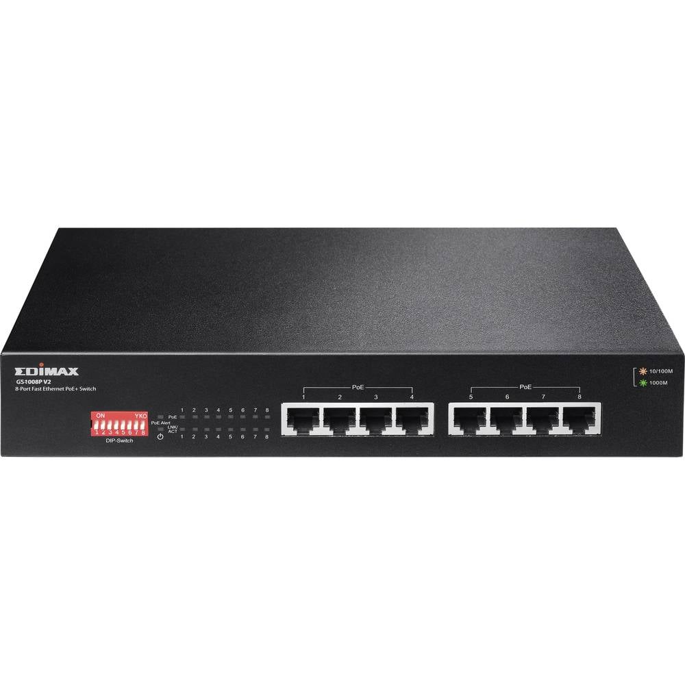 EDIMAX GS-1008P V2 síťový switch, 8 portů, 10 MBit/s