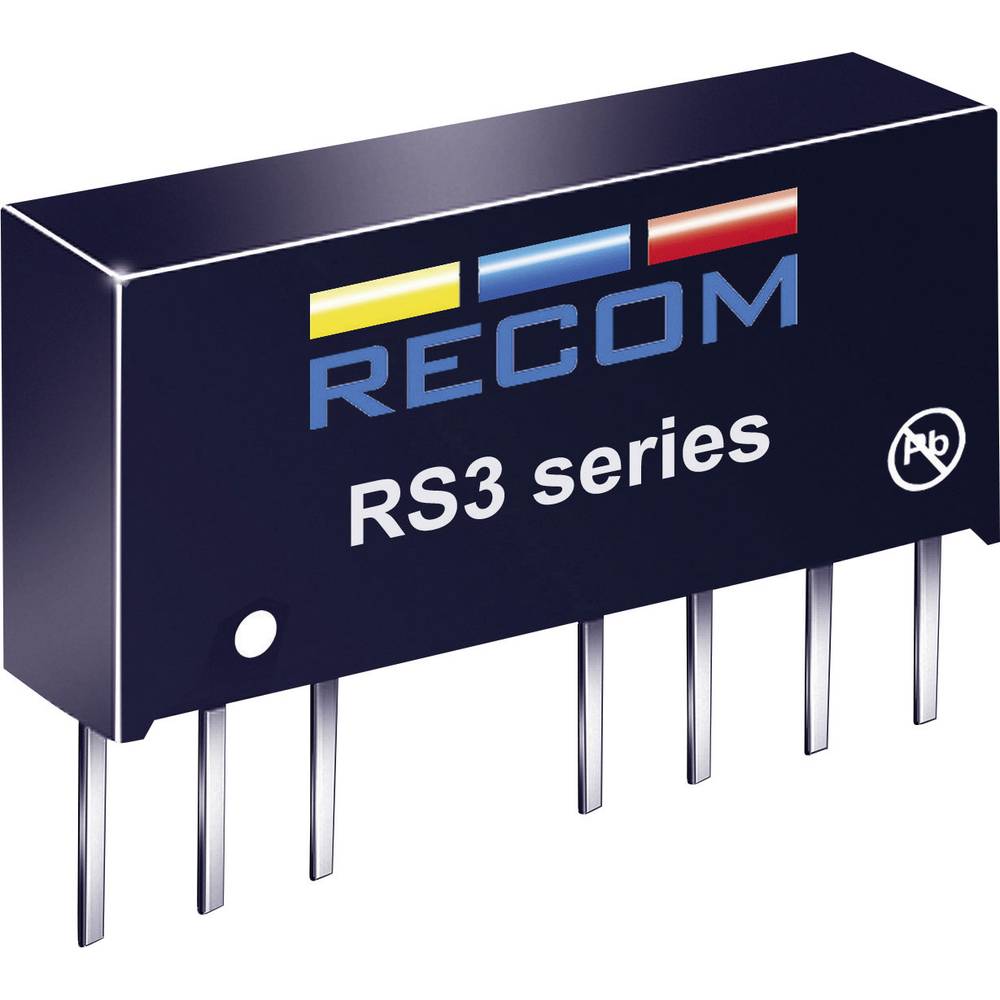 RECOM RS3-2405S DC/DC měnič napětí do DPS 24 V/DC 5 V/DC 600 mA 3 W Počet výstupů: 1 x Obsah 1 ks