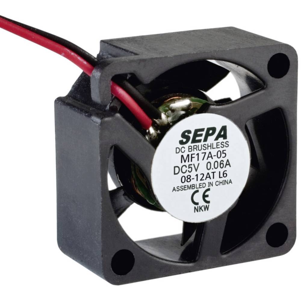 SEPA MF17A05 axiální ventilátor 5 V/DC 0.9 m³/h (d x š x v) 17 x 8 x 17 mm