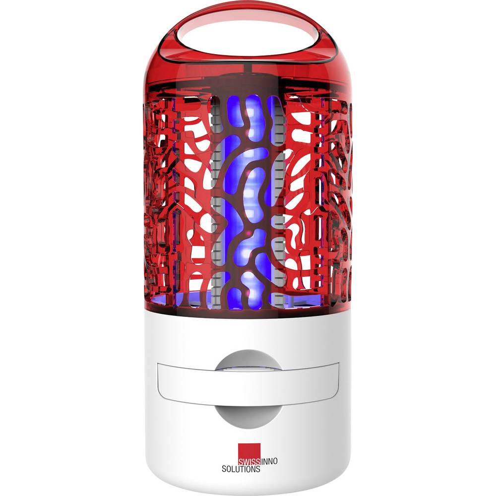 Swissinno Premium 10W 1 245 001 UV světlo, mřížka pod napětím UV lapač hmyzu 10 W (Ø x v) 115 mm x 260 mm bílá, červená