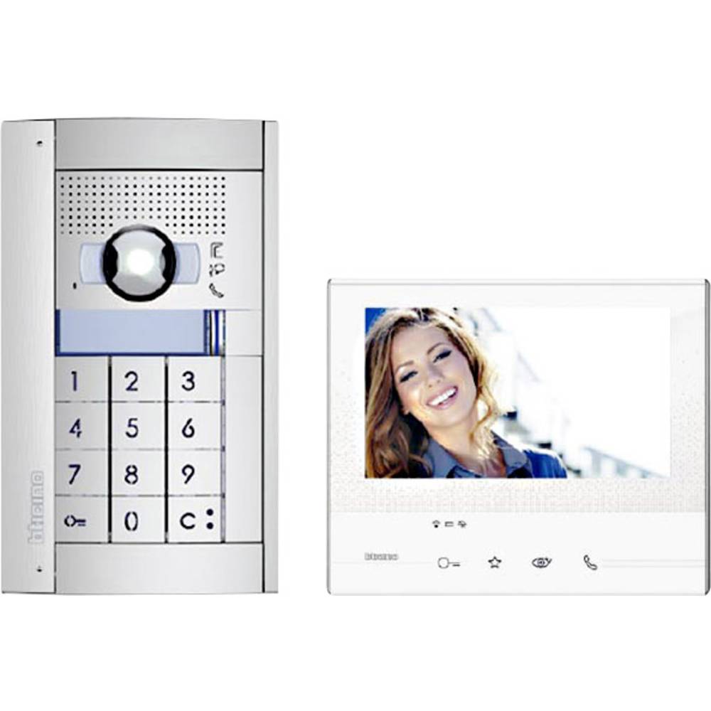 Legrand 365.911 domovní video telefon dvoulinkový, Wi-Fi 2vodičový převodník, napájení, kompletní sada pro 1 rodinu bílá