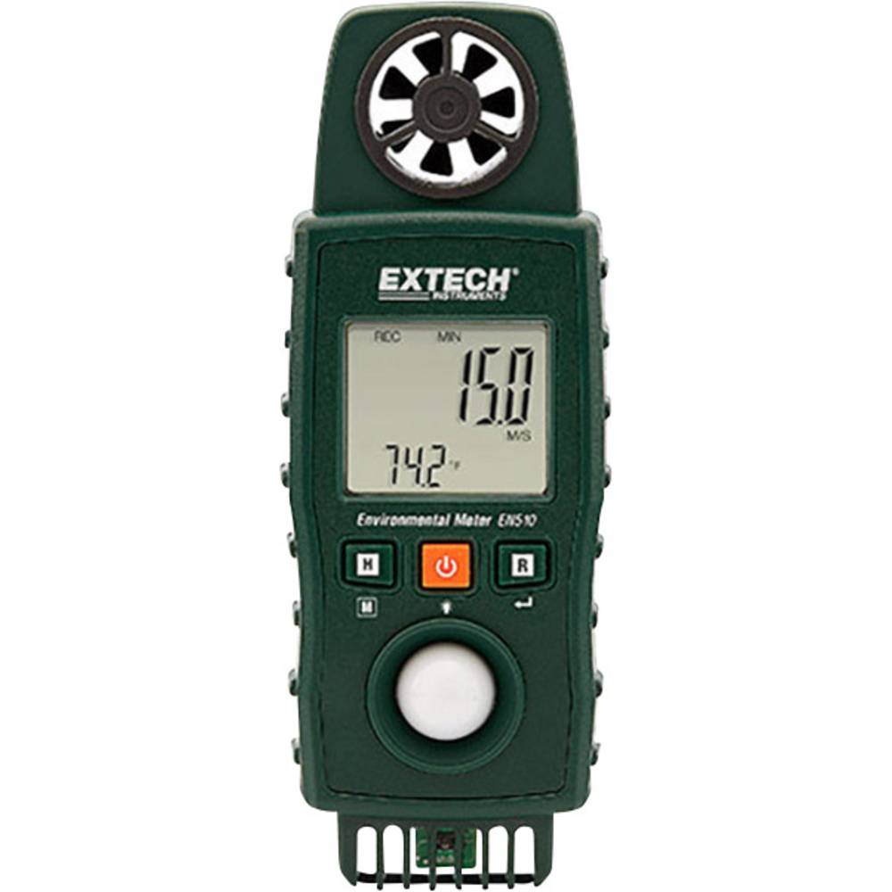 Extech EN510 anemometr Kalibrováno dle (ISO) 0.4 do 20 m/s s funkcí měření teploty