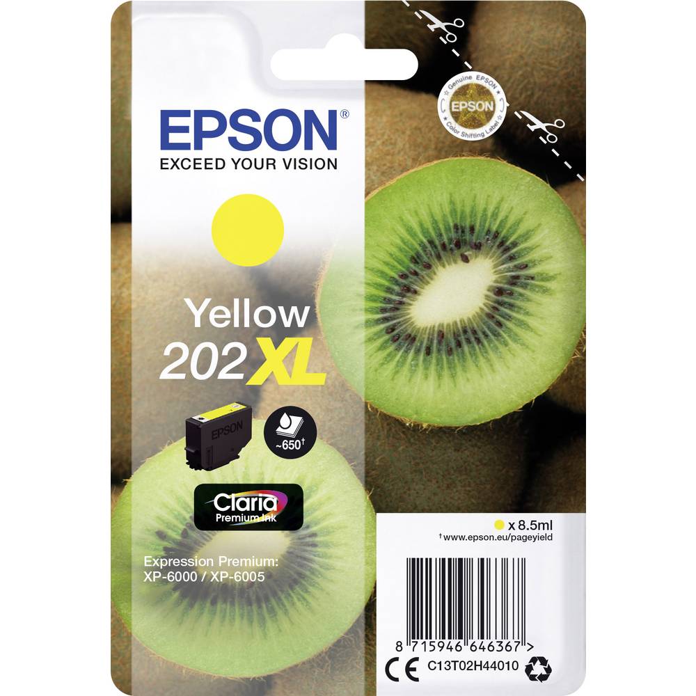 Epson Ink T02H4, 202XL originál žlutá C13T02H44010