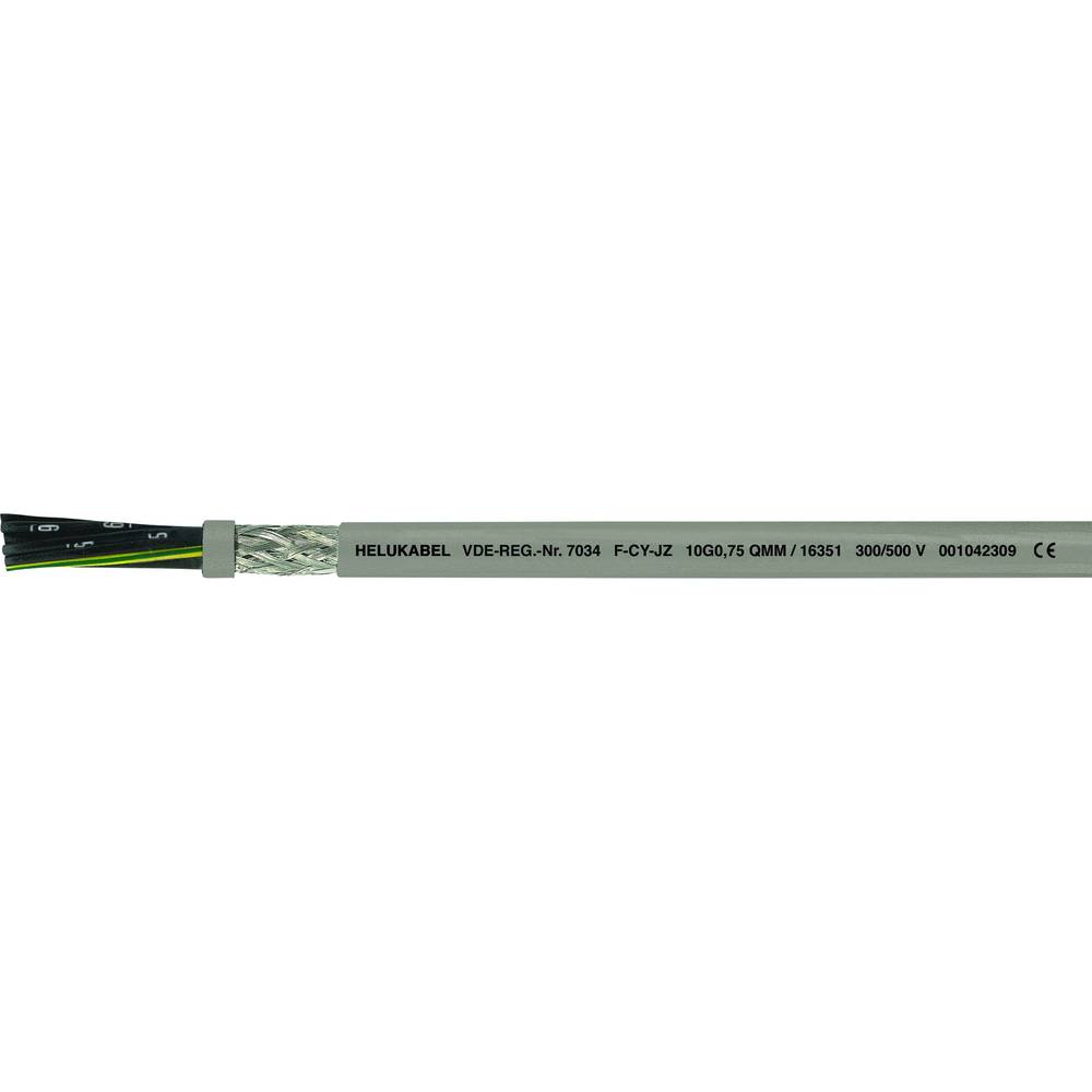 Helukabel F-CY-JZ 16394 řídicí kabel 3 G 1.50 mm², metrové zboží, šedá