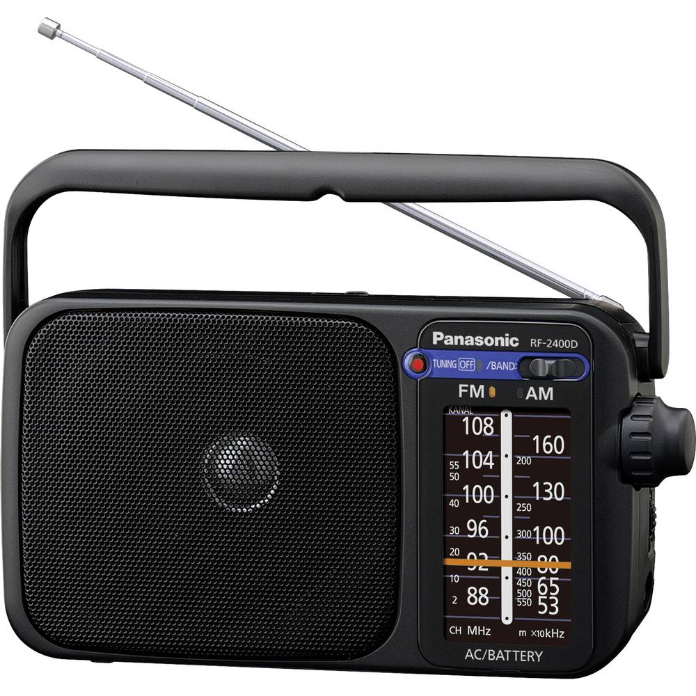 Panasonic RF-2400DEG přenosné rádio FM černá