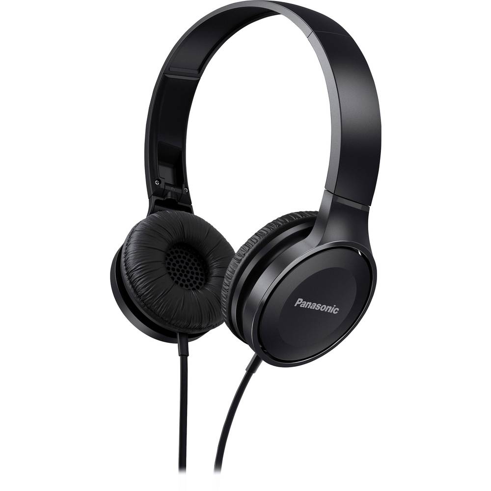 Panasonic RP-HF100ME sluchátka On Ear kabelová černá složitelná, headset