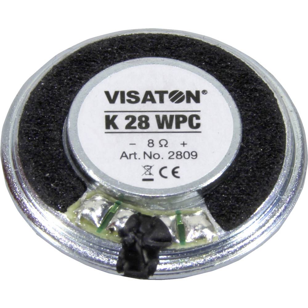 Visaton K 28 WPC - 8 Ohm 1.1 palec 2.8 cm mini reproduktor 1 W 8 Ω Plastová membrána