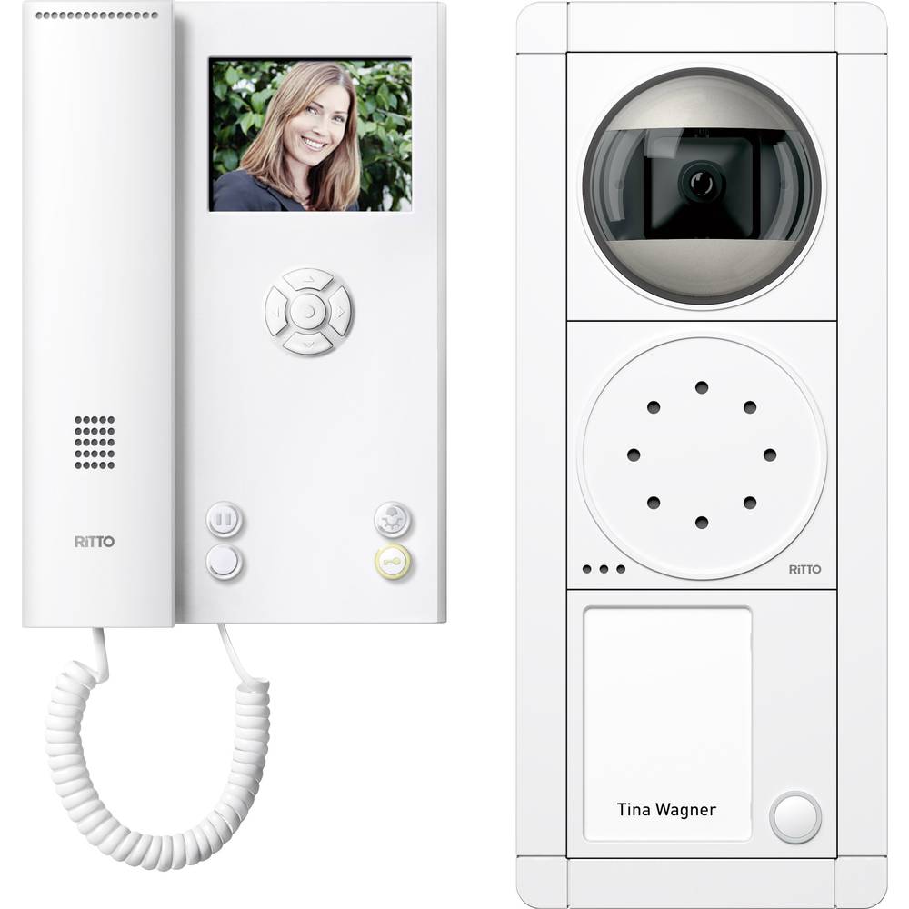 Ritto by Schneider RGE1892170 domovní video telefon kabelový kompletní sada pro 1 rodinu bílá