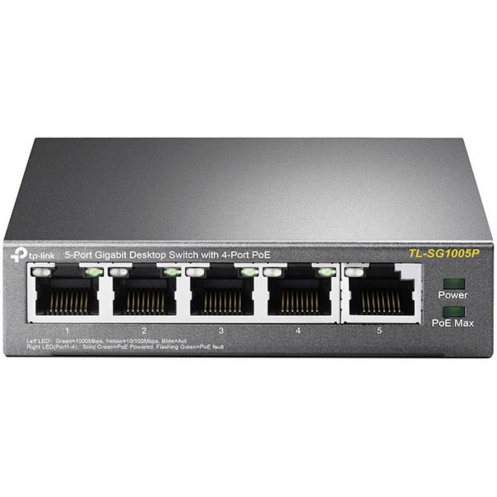 TP-LINK TL-SG1005P síťový switch, 5 portů, funkce PoE