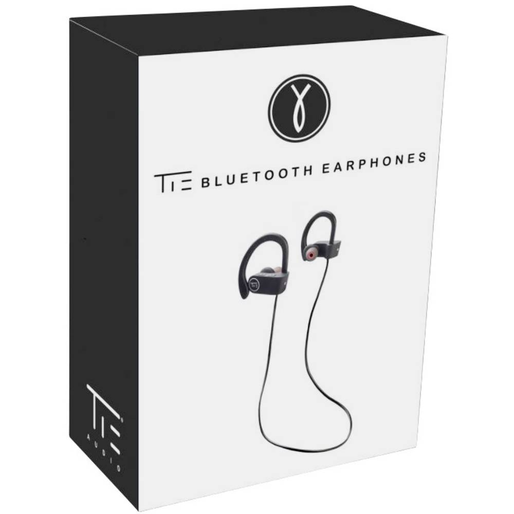 Tie Studio Bluetooth 4.1 Sport sportovní špuntová sluchátka Bluetooth® černá headset, regulace hlasitosti, odolné vůči p