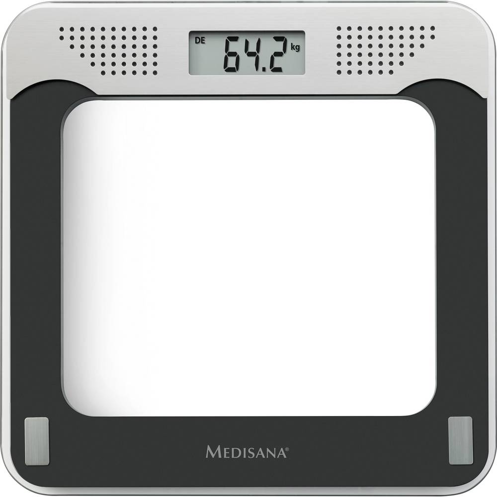 Medisana PS 425 digitální osobní váha Max. váživost=180 kg černá, šedá, sklo S hlasovým výstupem
