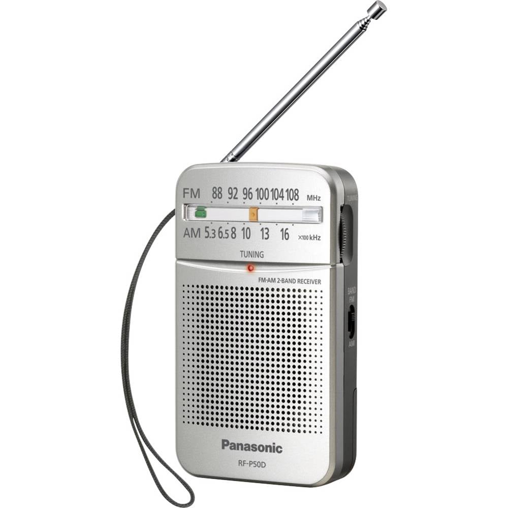 Panasonic RF-P50DEG kapesní rádio FM stříbrná