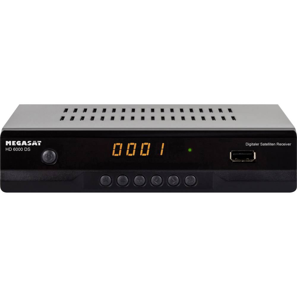 MegaSat HD 6000 DS satelitní HD přijímač přední USB slot počet tunerů: 1
