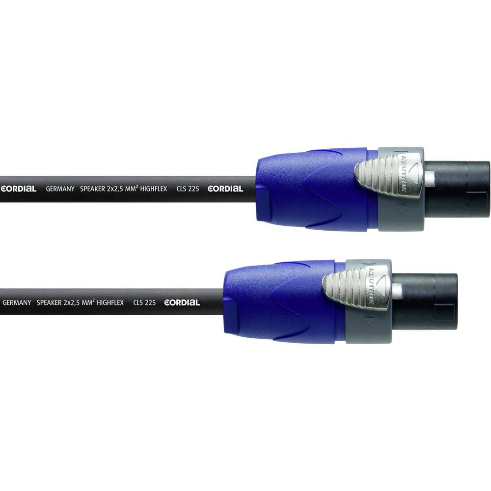 Cordial reproduktor kabel [1x Typ SPK zástrčka - 1x Typ SPK zástrčka] 2 x 2.5 mm² 1.50 m černá