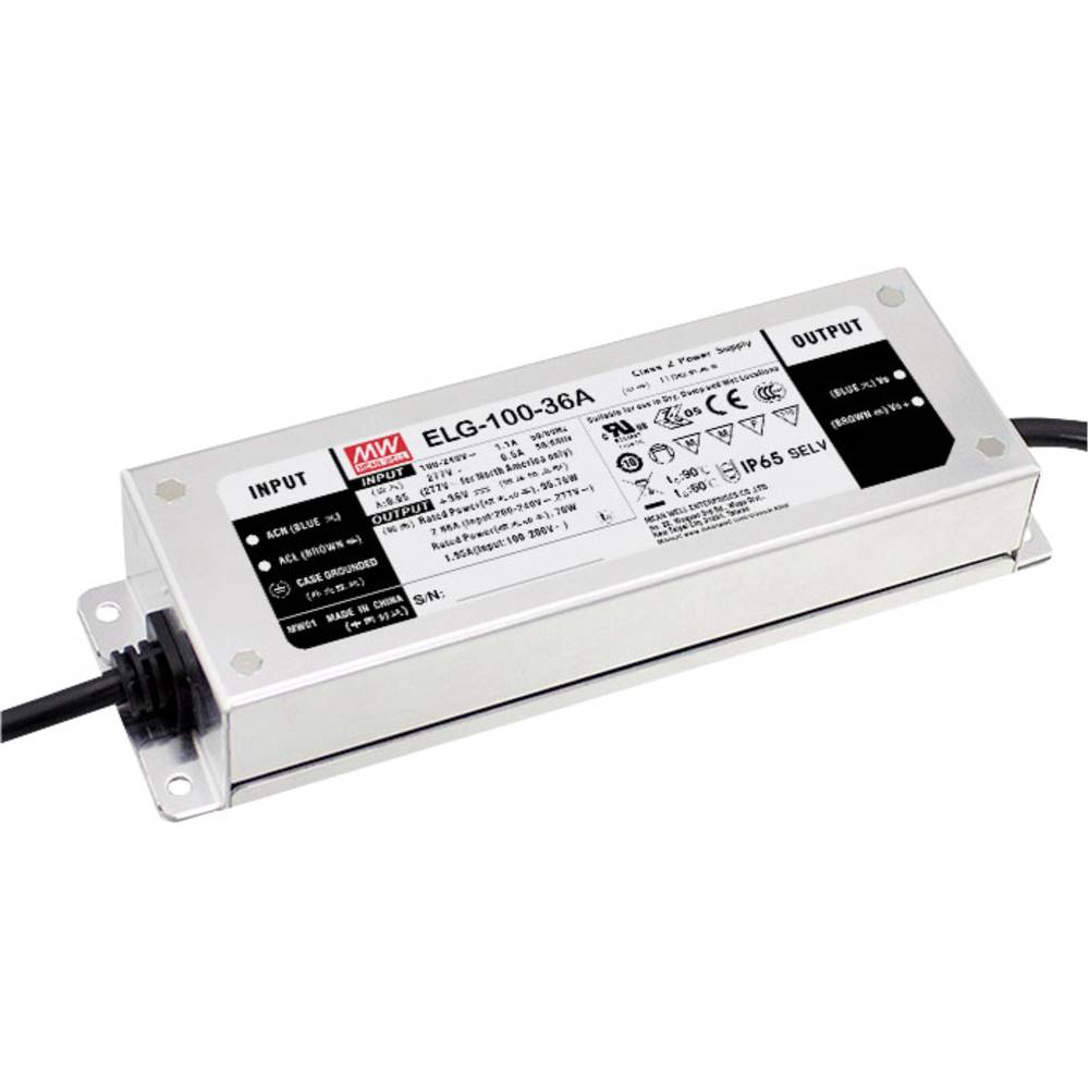 Mean Well ELG-100-24-3Y napájecí zdroj pro LED, LED driver konstantní napětí, konstantní proud 96 W 4 A 24 V/DC bez možn