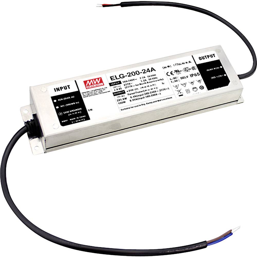 Mean Well ELG-200-12D2-3Y napájecí zdroj pro LED, LED driver konstantní napětí, konstantní proud 192 W 16 A 6 - 12 V/DC