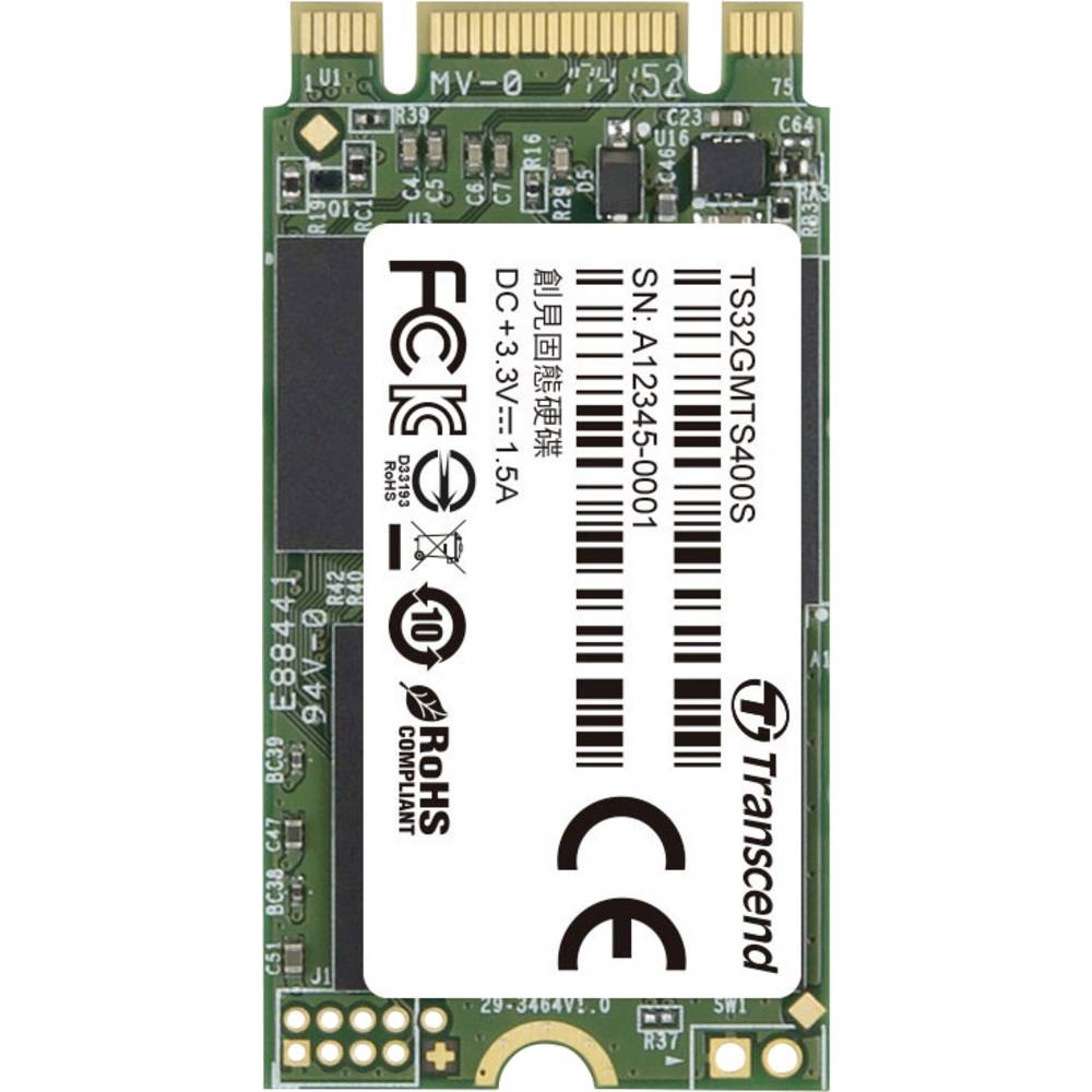 Transcend 400S 32 GB interní SSD disk SATA M.2 2242 M.2 SATA 6 Gb/s Retail TS32GMTS400S