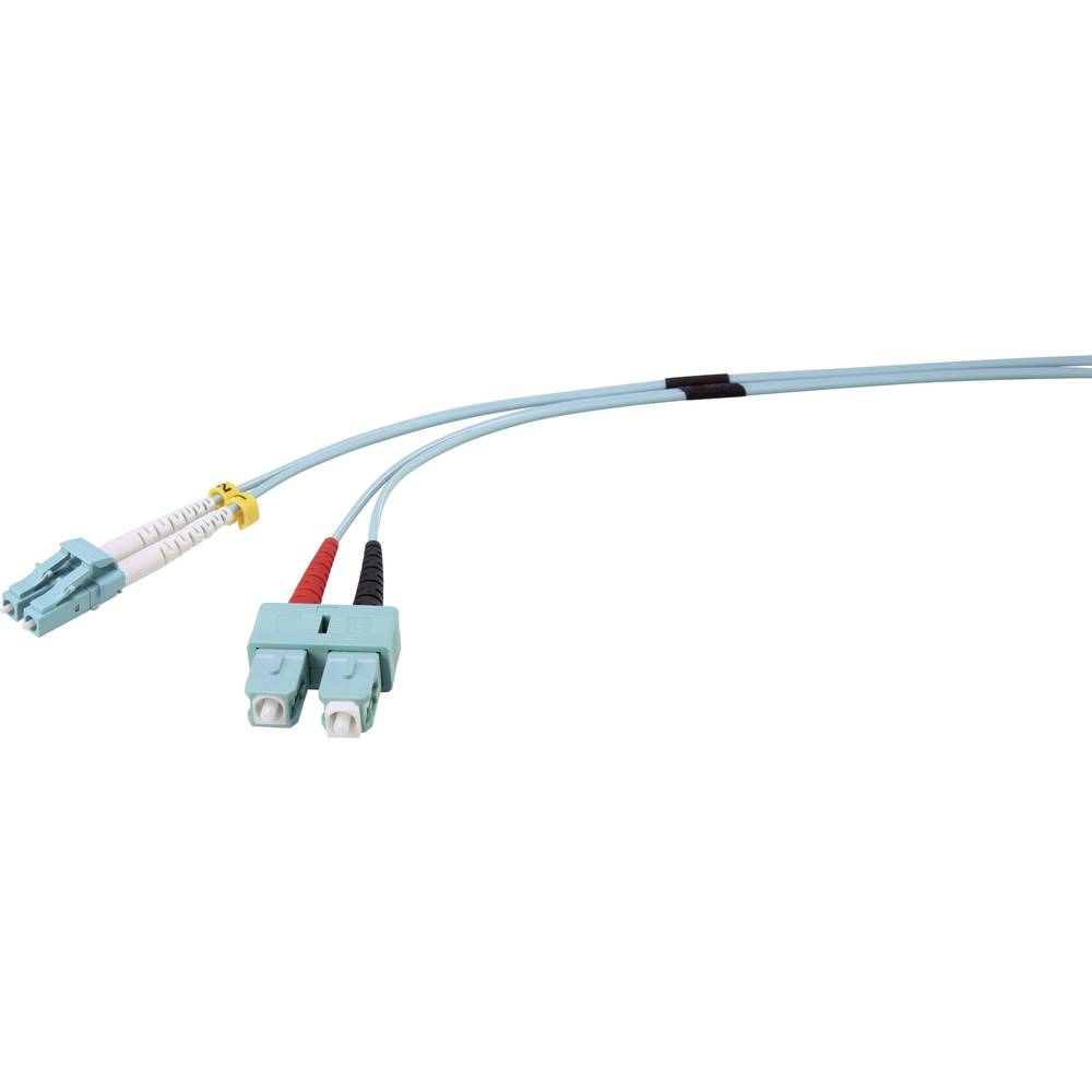 Renkforce RF-4755212 optické vlákno optické vlákno kabel [1x zástrčka LC - 1x zástrčka SC] 50/125 µ Multimode OM3 1.00 m