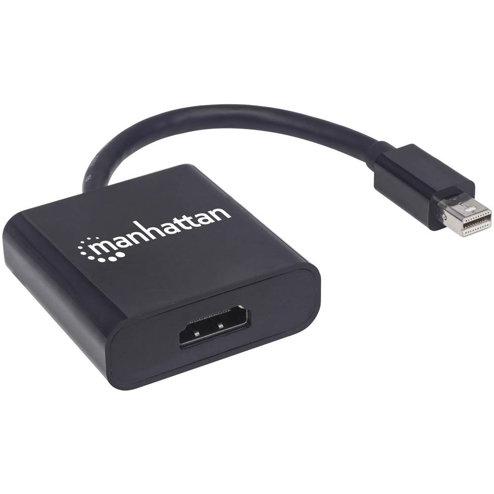 Manhattan 152570 Mini-DisplayPort adaptér [1x mini DisplayPort zástrčka - 1x HDMI zásuvka] černá stíněný, UL certifikace