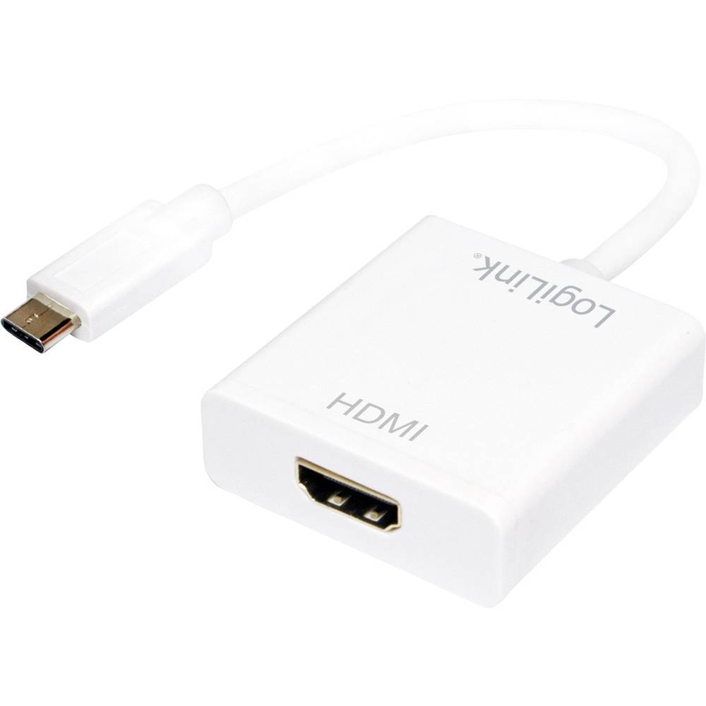 LogiLink UA0236A HDMI adaptér [1x USB 3.1 zástrčka C - 1x HDMI zásuvka] bílá 14.00 cm