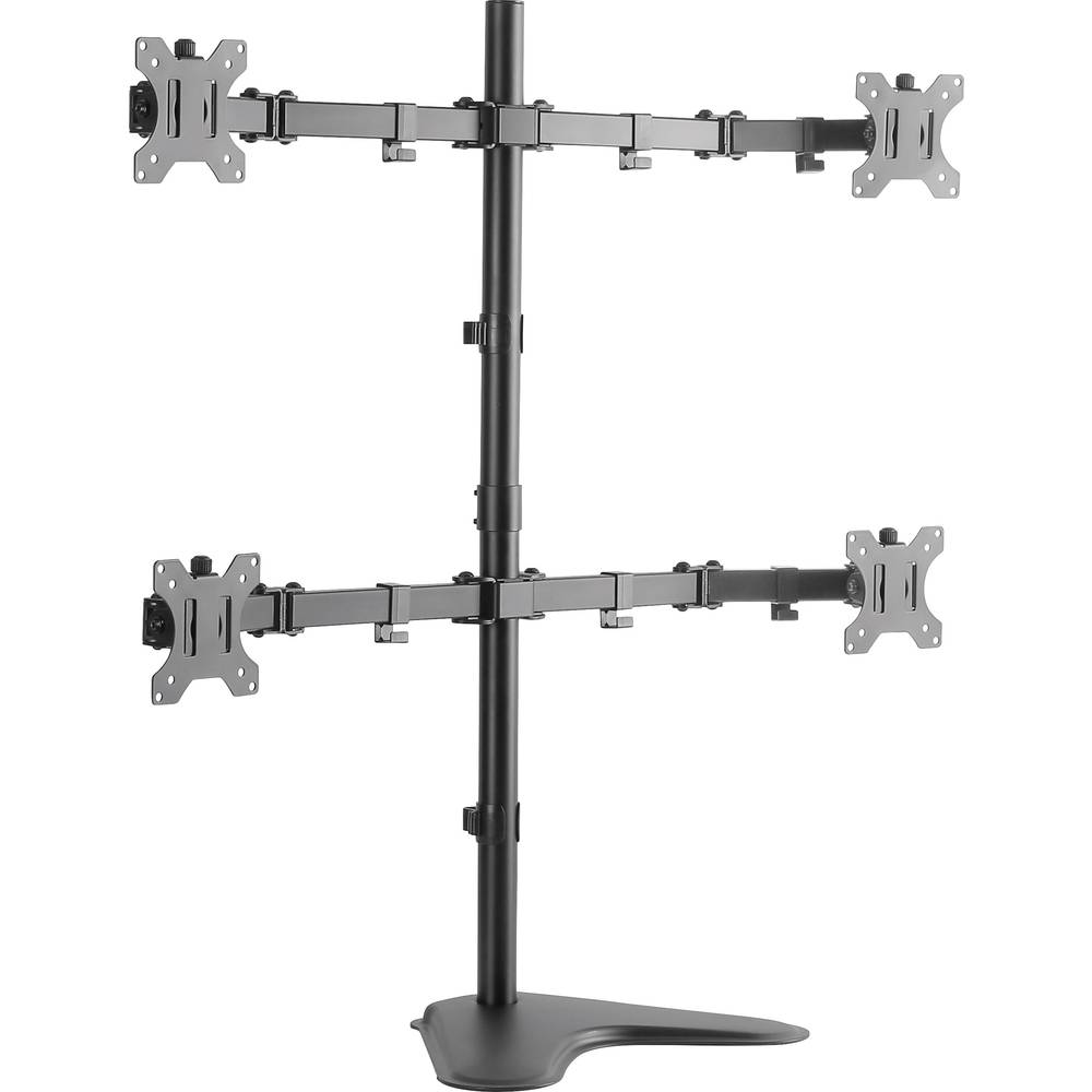 LogiLink BP0046 4násobná držák monitoru 33,0 cm (13) - 81,3 cm (32) černá nastavitelná výška, naklápěcí, nakláněcí, otoč