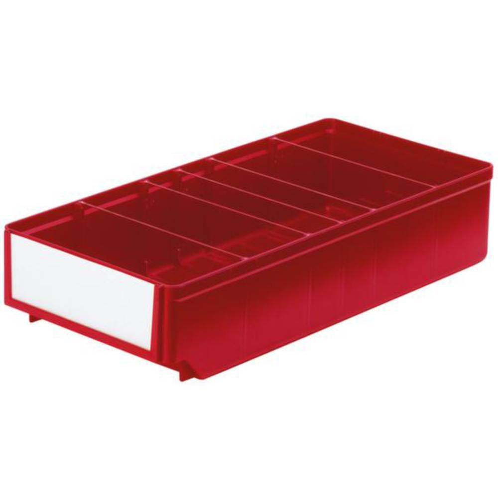 689147 regálová krabice (š x v x h) 186 x 83 x 400 mm červená 8 ks