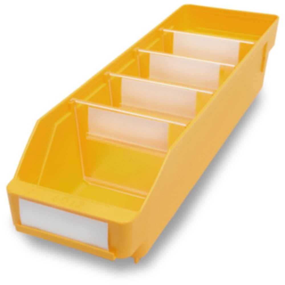 689533 ESD regálová krabice vhodné pro potraviny (š x v x h) 120 x 95 x 400 mm žlutá 30 ks