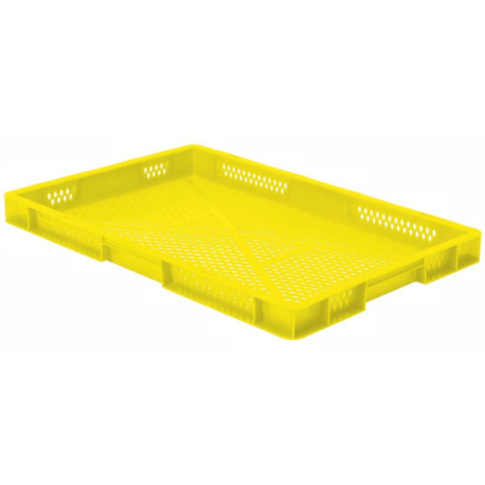 531654 stohovací zásobník vhodné pro potraviny (d x š x v) 600 x 400 x 50 mm žlutá 2 ks