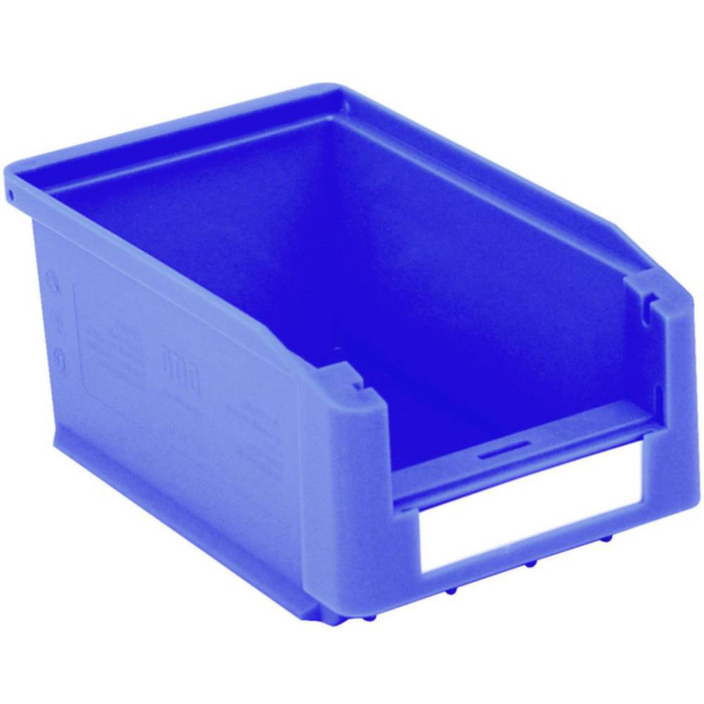 383894 skladový box vhodné pro potraviny (š x v x h) 103 x 75 x 160 mm modrá 40 ks