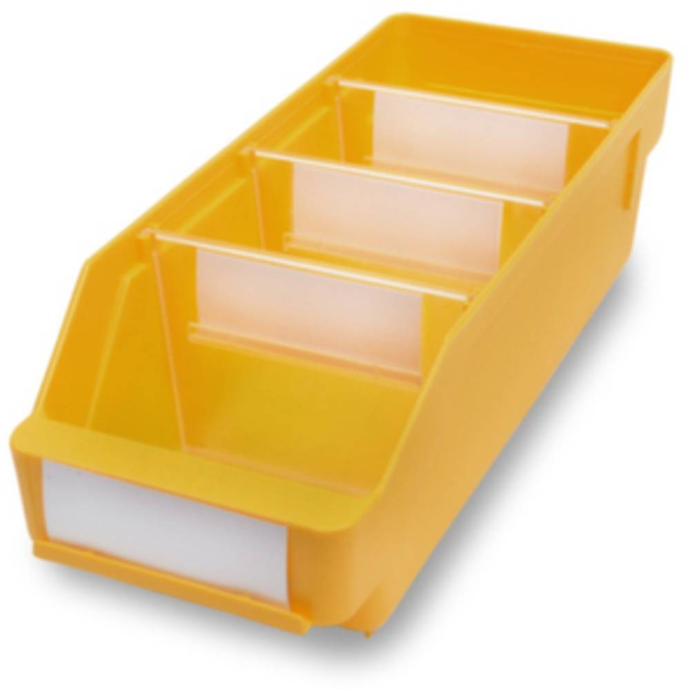689486 ESD regálová krabice vhodné pro potraviny (š x v x h) 120 x 95 x 300 mm žlutá 30 ks