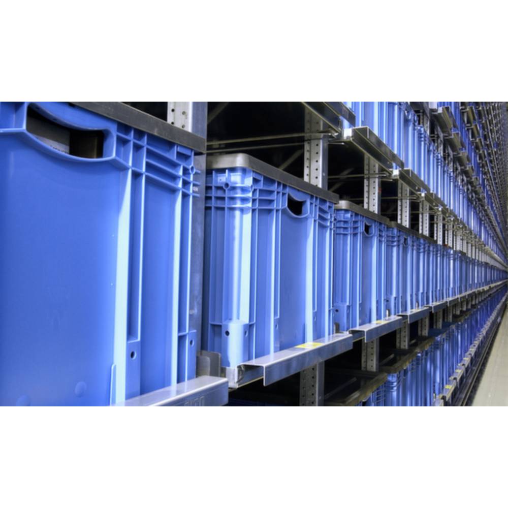 1658313 stohovací zásobník vhodné pro potraviny (d x š x v) 600 x 400 x 270 mm modrá 1 ks