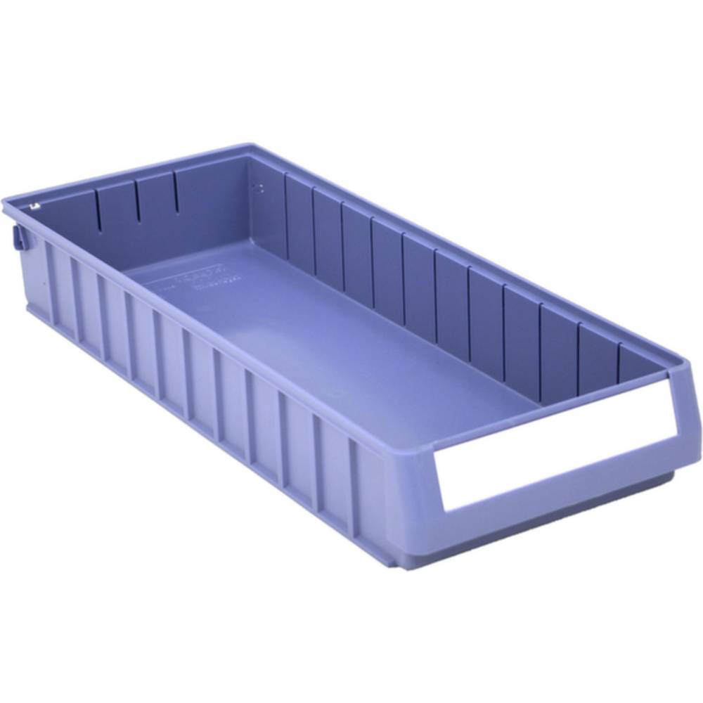 134153 regálová krabice vhodné pro potraviny (š x v x h) 234 x 90 x 600 mm modrá 8 ks