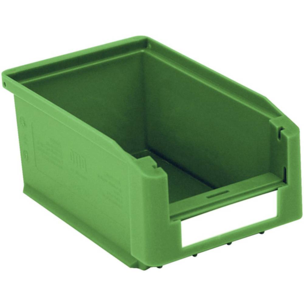 383919 skladový box vhodné pro potraviny (š x v x h) 103 x 75 x 160 mm zelená 40 ks