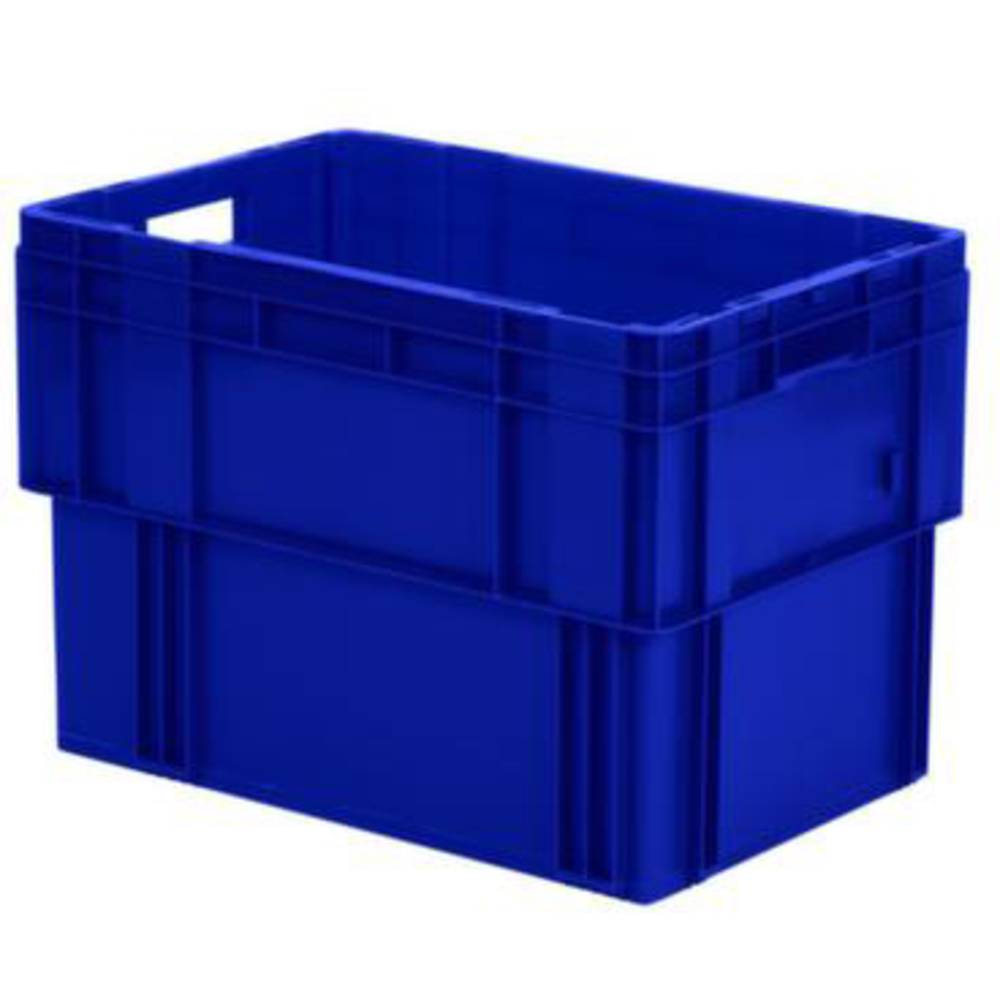 510069 otočný stohovací zásobník vhodné pro potraviny (d x š x v) 600 x 400 x 420 mm modrá 2 ks