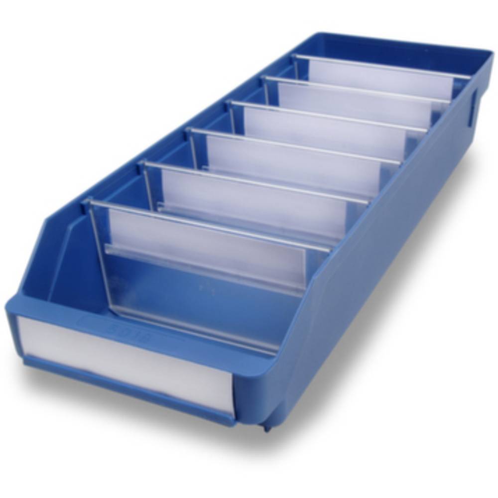 472735 ESD regálová krabice vhodné pro potraviny (š x v x h) 180 x 95 x 500 mm modrá 20 ks