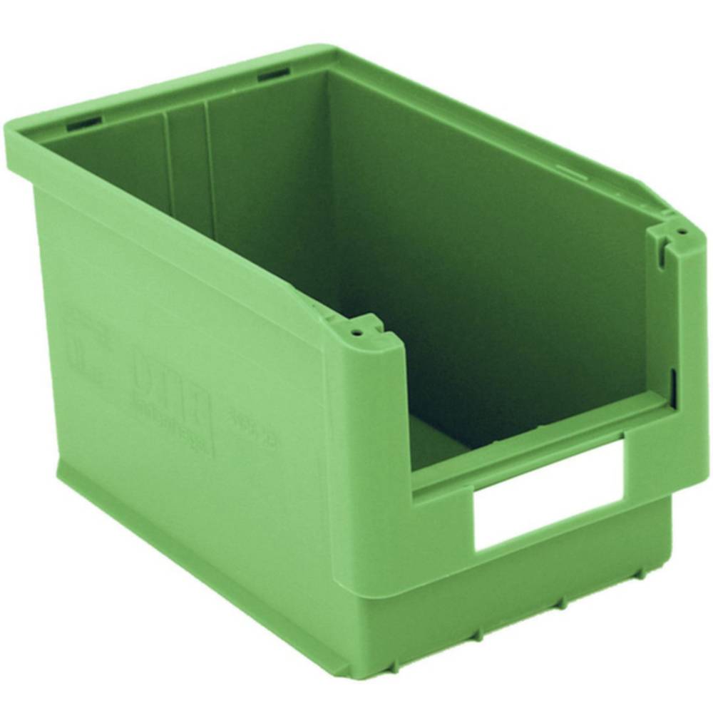 384263 skladový box vhodné pro potraviny (š x v x h) 210 x 200 x 350 mm zelená 10 ks