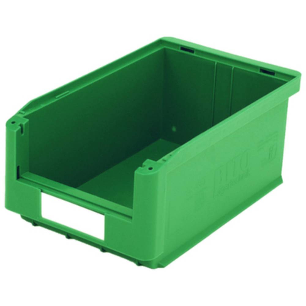 384106 skladový box vhodné pro potraviny (š x v x h) 210 x 145 x 350 mm zelená 10 ks