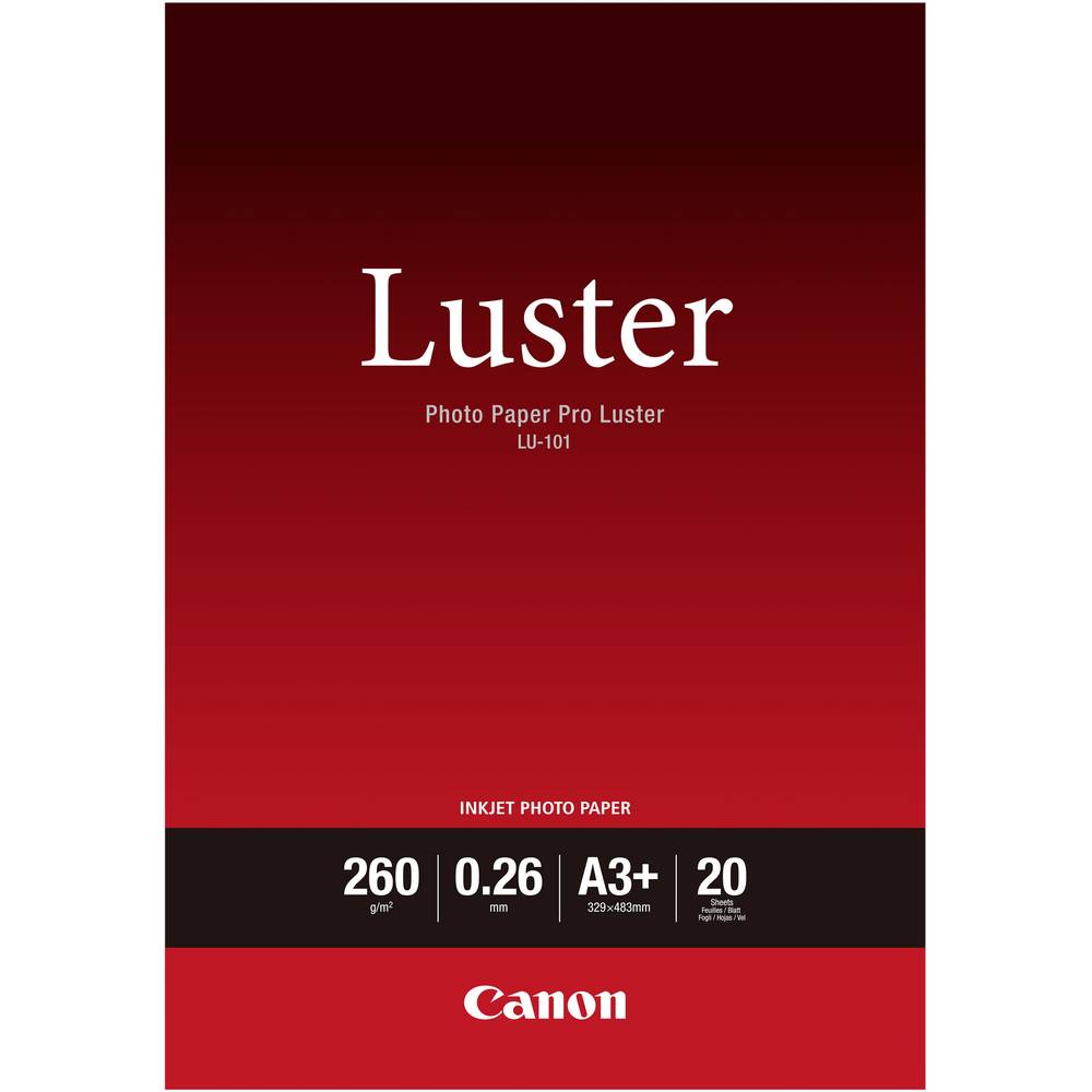 Canon Photo Paper Pro Luster LU-101 6211B008 fotografický papír DIN A3+ 260 g/m² 20 listů hedvábně lesklý