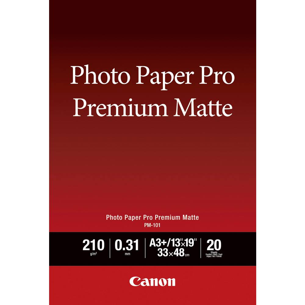 Canon Photo Paper Pro Premium Matte PM-101 8657B007 fotografický papír DIN A3+ 210 g/m² 20 listů matný