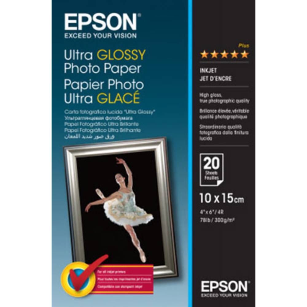 Epson Ultra Glossy Photo Paper C13S041926 fotografický papír 300 g/m² 20 listů vysoce lesklý