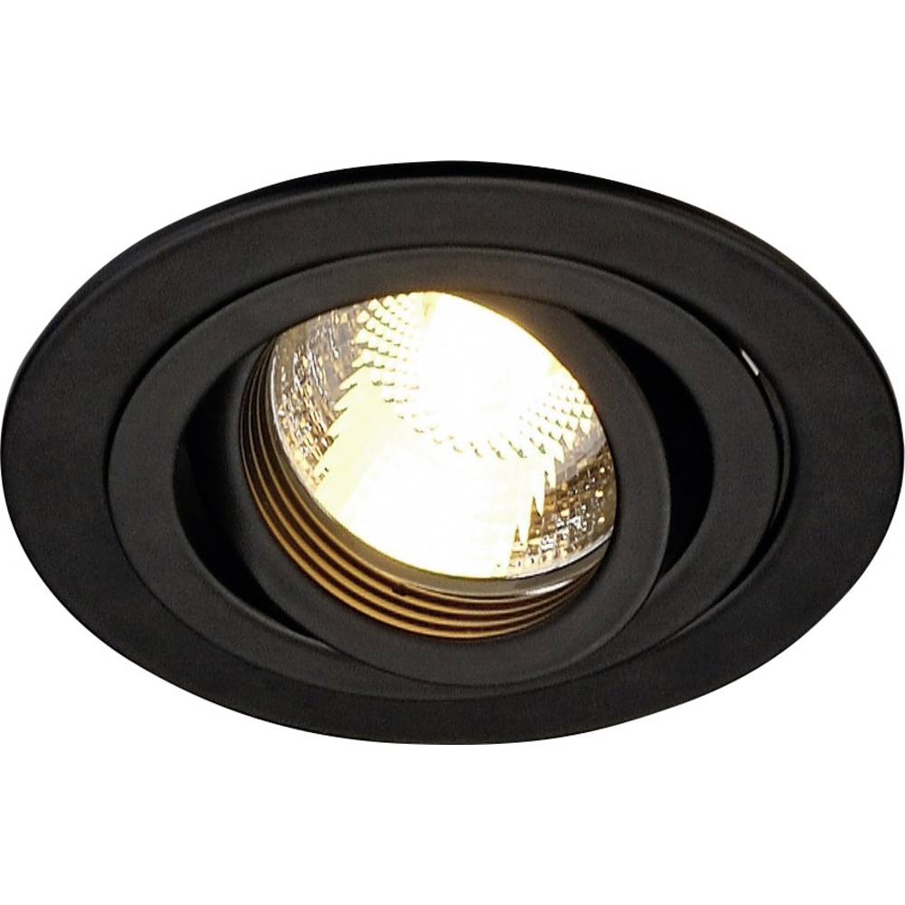 SLV 111710 New Tria 1 vestavné svítidlo, LED, halogenová žárovka, GU10, 50 W, černá