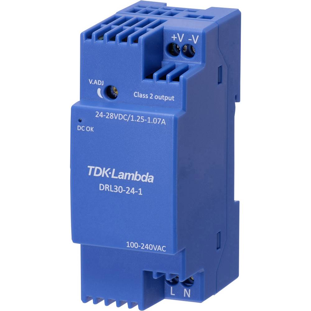 TDK-Lambda DRL30-15-1 síťový zdroj na DIN lištu, 15 V, 1.68 A, 25.2 W