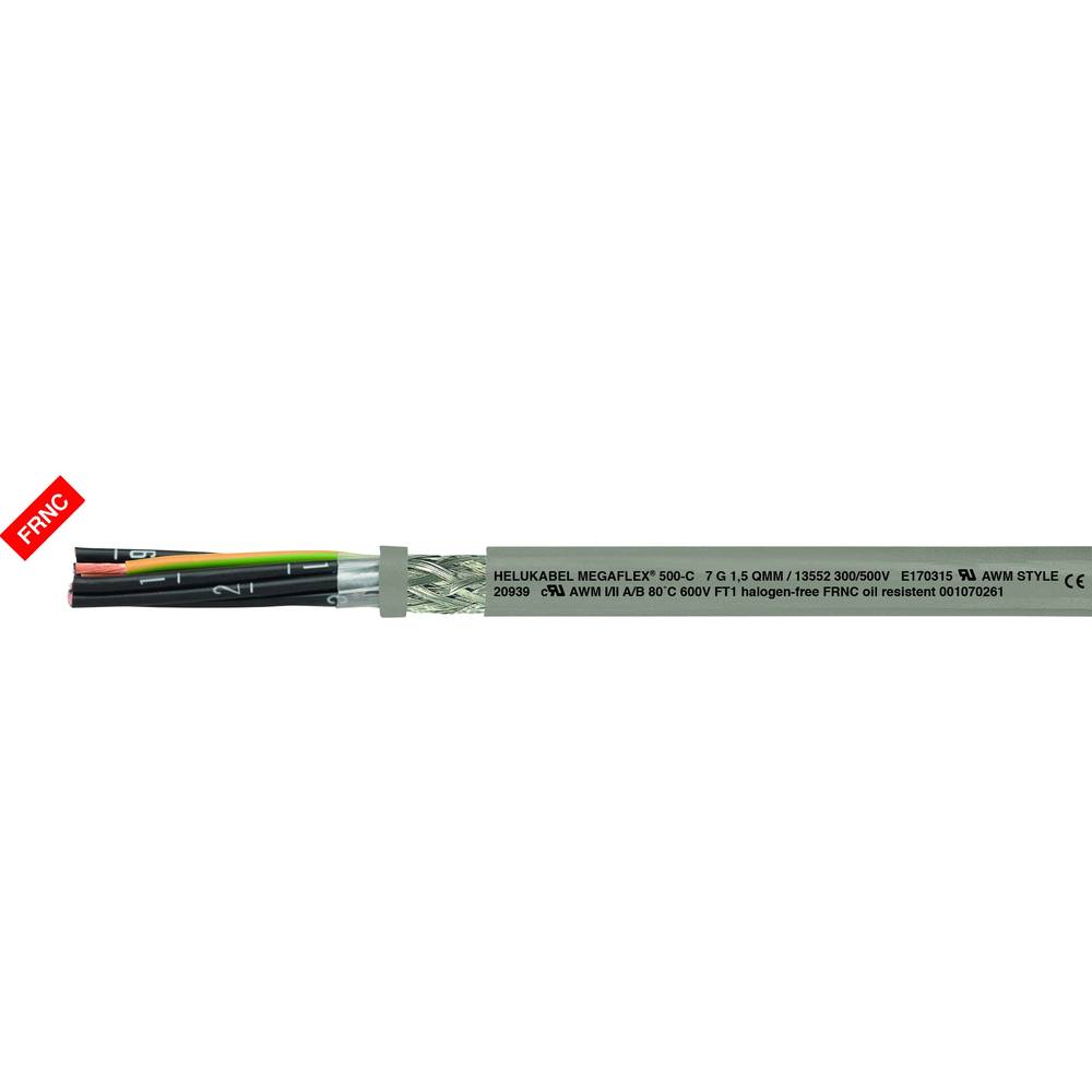 Helukabel MEGAFLEX® 500-C 13521 řídicí kabel 5 G 0.75 mm², metrové zboží, šedá