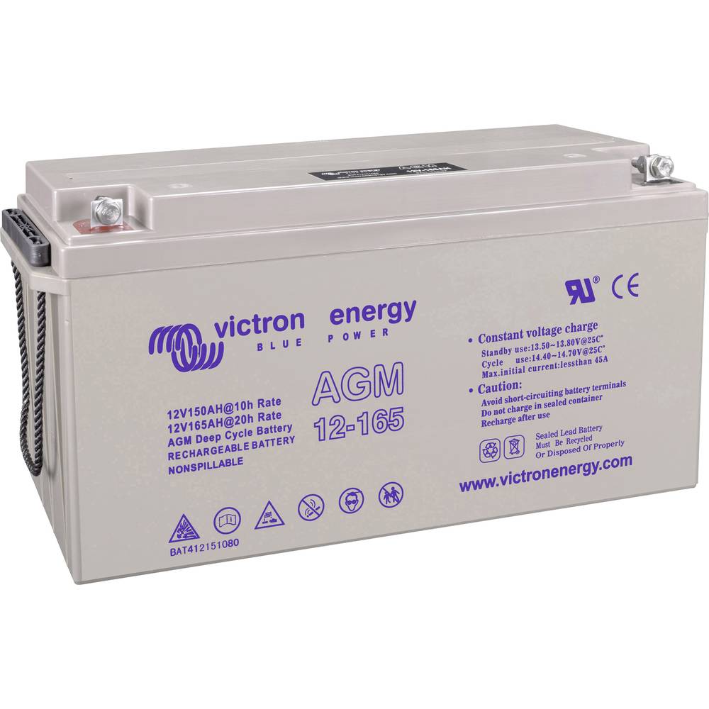 Victron Energy Blue Power BAT412151104 solární akumulátor 12 V 165 Ah olověná gelová (š x v x h) 485 x 240 x 172 mm šrou