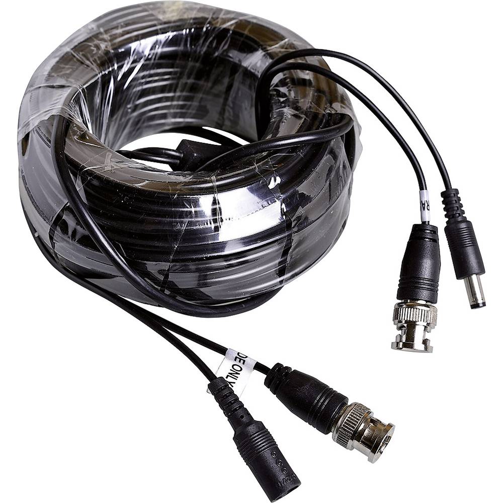 m-e modern-electronics 55323 kamera, video, napájecí propojovací kabel 30.00 m černá