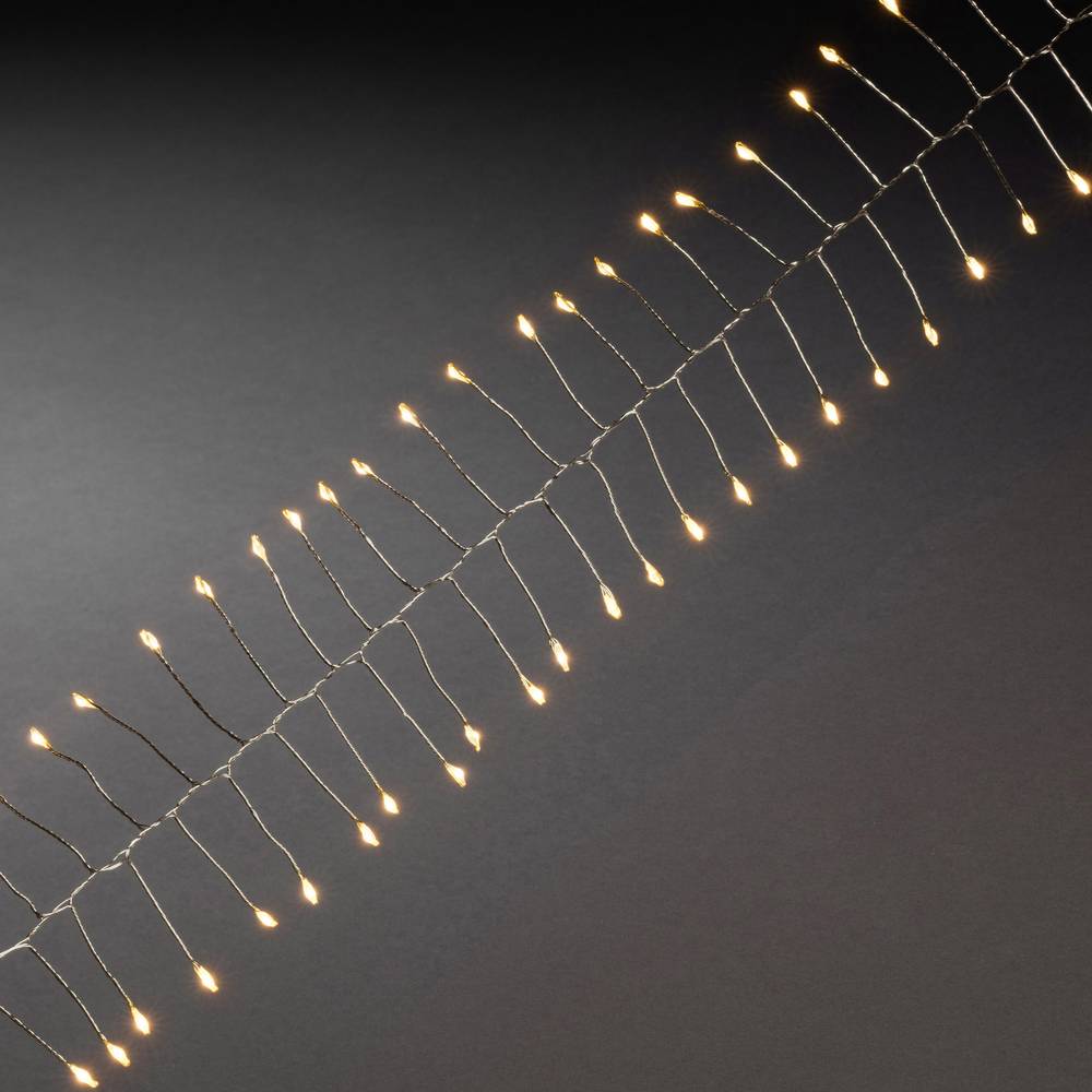 Konstsmide 1465-890 mikro světelný řetěz vnitřní na baterii Počet žárovek 60 LED jantar Délka světel: 1 m