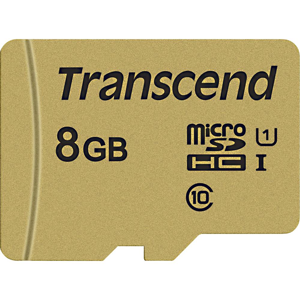 Transcend Premium 500S paměťová karta microSDHC 8 GB Class 10, UHS-I, UHS-Class 1 vč. SD adaptéru