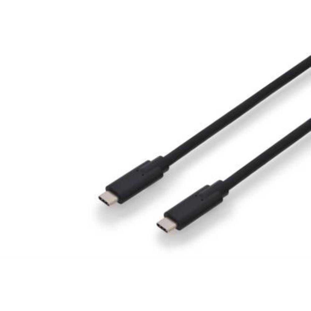 Digitus USB kabel USB 3.2 Gen1 (USB 3.0 / USB 3.1 Gen1) USB-C ® zástrčka, USB-C ® zástrčka 1.00 m černá dvoužilový stíně