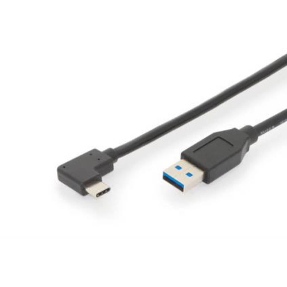 LINK Kabel USB kabel USB 3.2 Gen1 (USB 3.0 / USB 3.1 Gen1) USB-C ® zástrčka, USB-A zástrčka 1.00 m černá dvoužilový stín